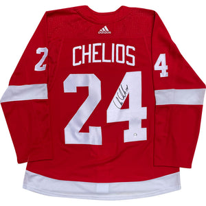 Chris Chelios Autographed Detroit Red Wings Pro Jersey