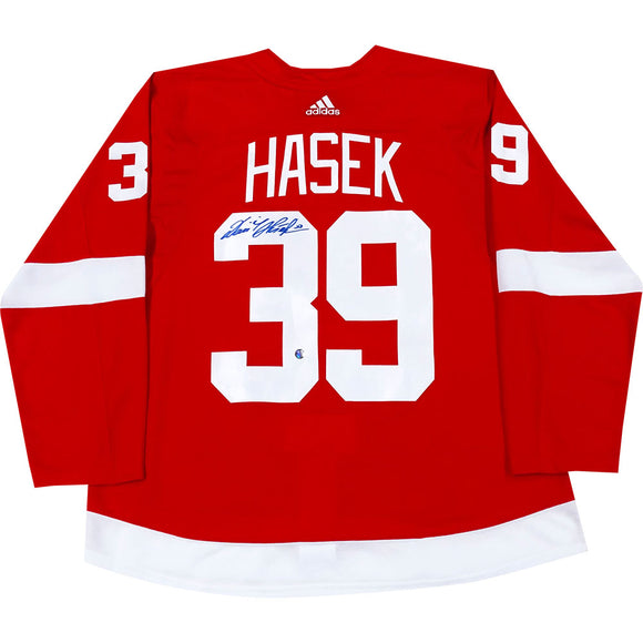 DOMINIK HASEK Signed Detroit Red Wings Red Adidas PRO Jersey - HOF 14