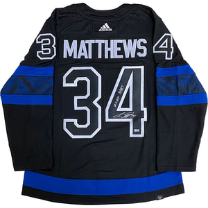 Auston Matthews Autographed Toronto Maple Leafs Pro Jersey (Alternate w/"2022 Hart")