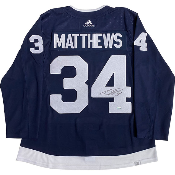 Auston Matthews Autographed Toronto Maple Leafs 2022 Heritage Classic Pro Jersey
