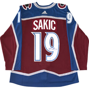 Joe Sakic Autographed Colorado Avalanche Jersey w/HOF 2012 Inscription -  NHL Auctions