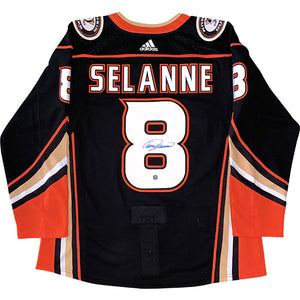 Teemu Selanne Autographed Anaheim Ducks Pro Jersey