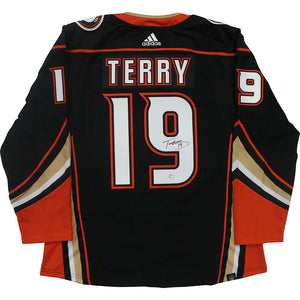 Troy Terry Autographed Anaheim Ducks Pro Jersey