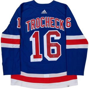 Vincent Trochek Autographed New York Rangers Pro Jersey