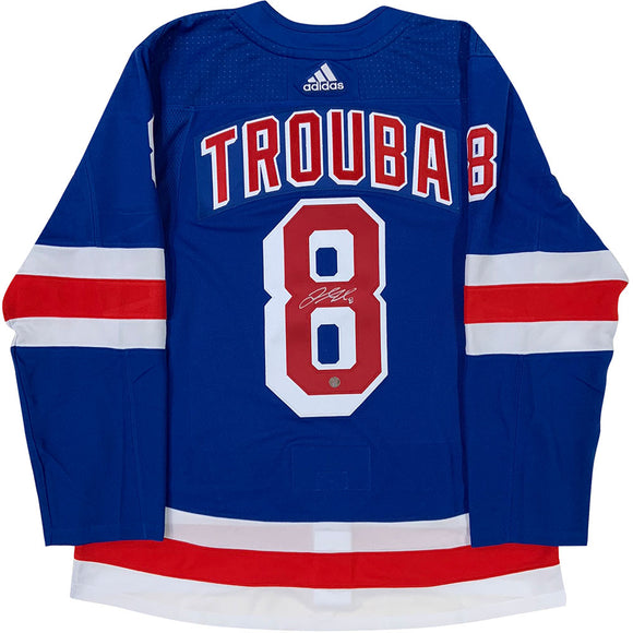 Jacob Trouba Signed New York Rangers Reverse Retro 22 Adidas