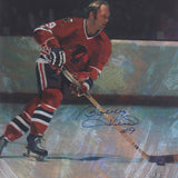 Bobby Hull (deceased) Autographed Chicago Blackhawks 18X22 Limited-Edition Lithograph