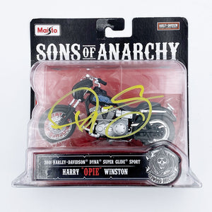 Ryan Hurst Autographed "Sons of Anarchy" Harley Davidson Toy Motorcycle