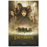 "Lord of the Rings - The Fellowship of the Rings" 24X36 Poster - 4 Autographs
