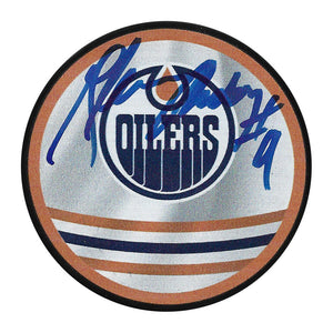 Glenn Anderson Autographed Edmonton Oilers Reverse Retro Puck