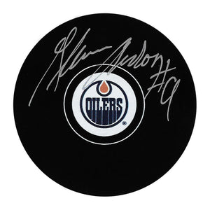 Glenn Anderson Autographed Edmonton Oilers Puck