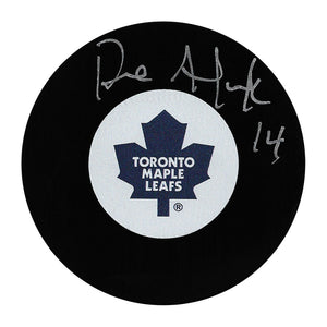 Dave Andreychuk Autographed Toronto Maple Leafs Puck