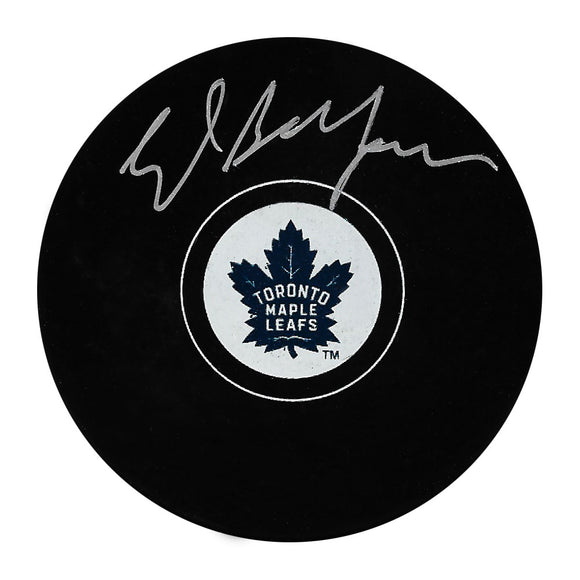 Ed Belfour Autographed Toronto Maple Leafs Puck