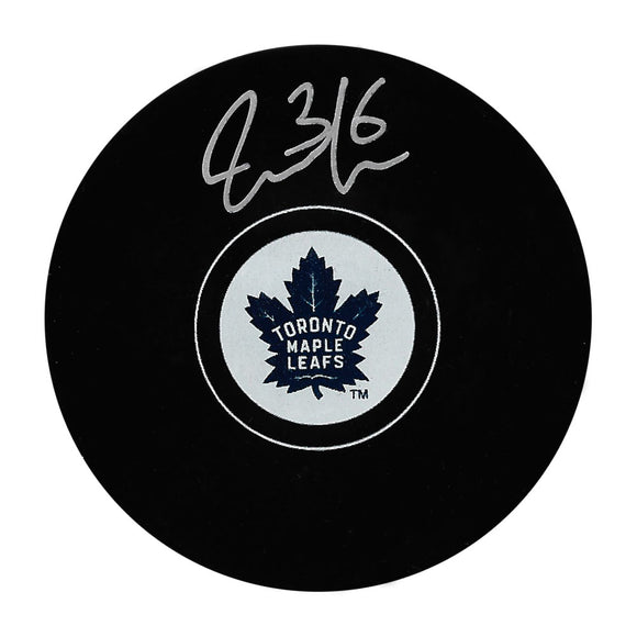 Jack Campbell Autographed Toronto Maple Leafs Puck
