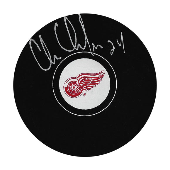 Chris Chelios Autographed Detroit Red Wings Puck