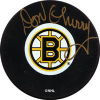 Don Cherry Autographed Boston Bruins Puck
