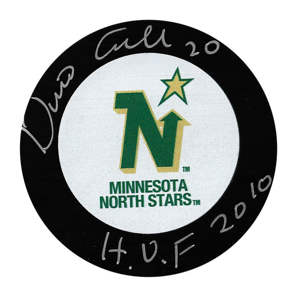 Dino Ciccarelli Washington Capitals Autographed Signed Hockey Puck with HOF  Note