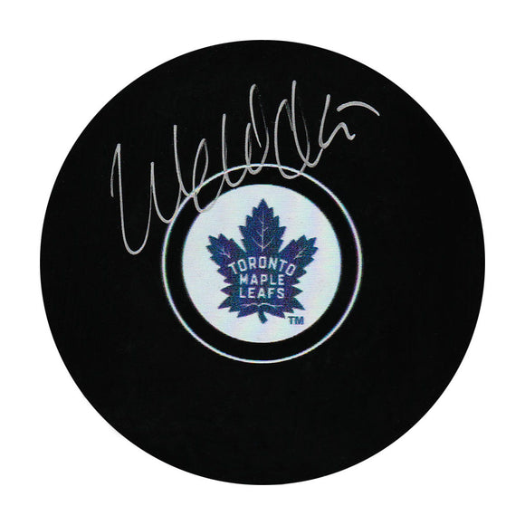 Wendel Clark Autographed Toronto Maple Leafs Puck