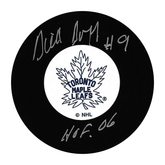 Dick Duff Autographed Toronto Maple Leafs Puck