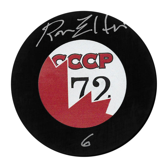 Ron Ellis Autographed 1972 Summit Series Puck