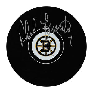 Phil Esposito Autographed Boston Bruins Puck