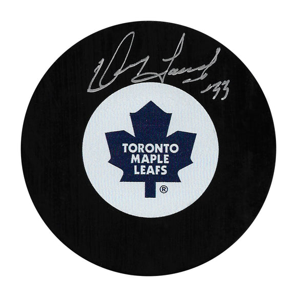 Doug Favell Autographed Toronto Maple Leafs Puck
