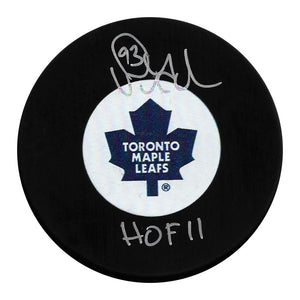 Doug Gilmour Autographed Toronto Maple Leafs Puck