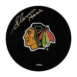 Glenn Hall Autographed Vintage Chicago Blackhawks Puck