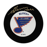 Glenn Hall Autographed Vintage St. Louis Blues Puck