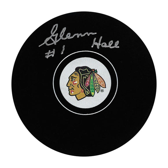 Glenn Hall Autographed Jersey - Chicago Blackhawks White Fanatics