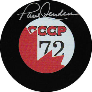 Paul Henderson Autographed 1972 Summit Series Puck