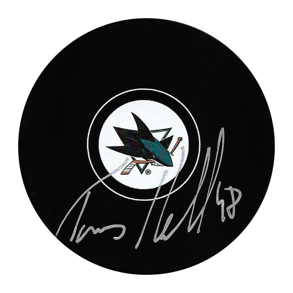 Tomas Hertl Autographed San Jose Sharks Puck