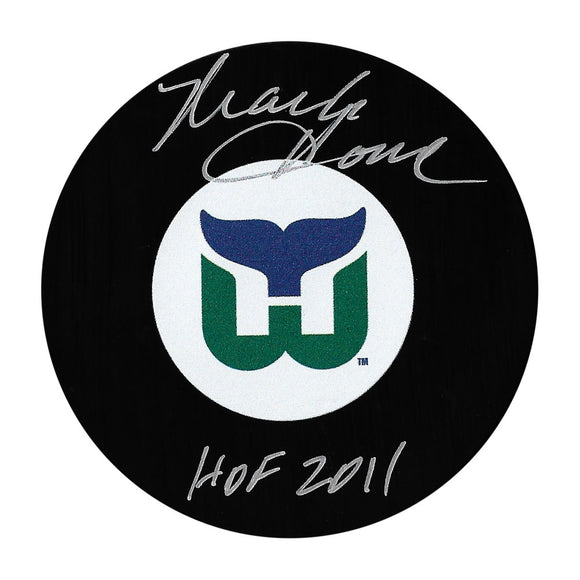 Mark Howe Autographed Hartford Whalers Puck