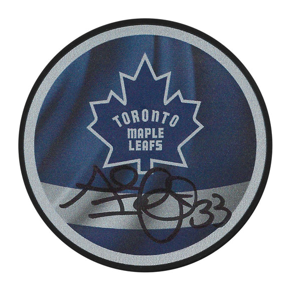 Al Iafrate Autographed Toronto Maple Leafs Reserve Retro Puck