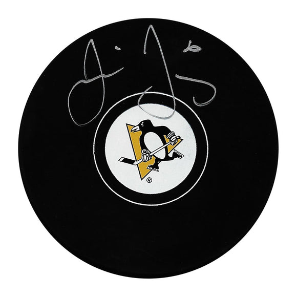 Jaromir Jagr Autographed Pittsburgh Penguins Puck