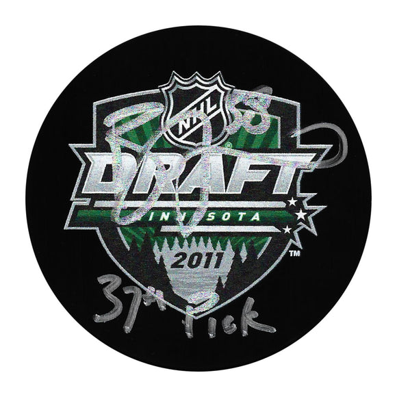 Boone Jenner Autographed 2011 NHL Draft Puck w/