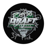Boone Jenner Autographed 2011 NHL Draft Puck w/"37th Pick"