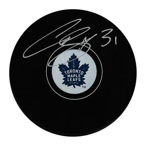 Curtis Joseph Autographed Toronto Maple Leafs Puck