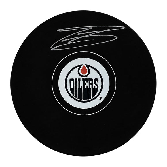 Evander Kane Autographed Edmonton Oilers Puck