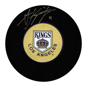 Anze Kopitar Autographed Los Angeles Kings Puck (Old Logo)