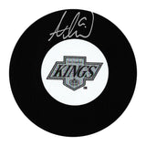Adrian Kempe Autographed Los Angeles Kings Puck (Silver & Black)
