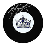 Anze Kopitar Autographed Los Angeles Kings Puck (Crown)