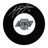 Anze Kopitar Autographed Los Angeles Kings Puck (Silver & Black)