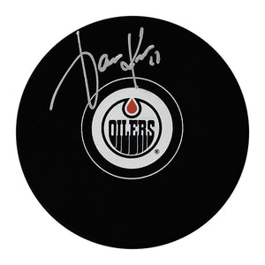 Jari Kurri Autographed Edmonton Oilers Puck