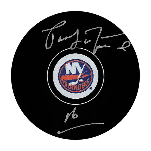 Pat LaFontaine Autographed New York Islanders Puck