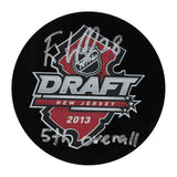 Elias Lindholm Autographed 2013 NHL Draft Puck