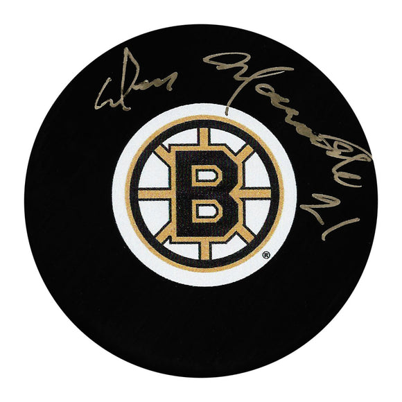 Don Marcotte Autographed Boston Bruins Puck