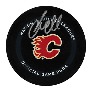 Jacob Markstrom Autographed Calgary Flames Official Game Puck