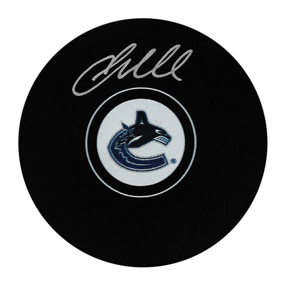 Jacob Markstrom Autographed Vancouver Canucks Puck