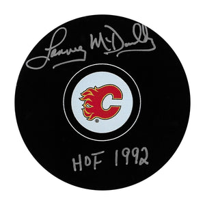 Lanny McDonald Autographed Calgary Flames Puck