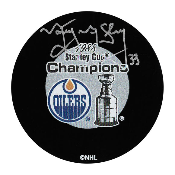 Marty McSorley Autographed 1988 Stanley Cup Champions Puck